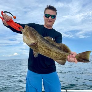 shallow water grouper fishing nearshore charter